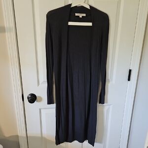 Loft Gray Open Front Cardigan, XS